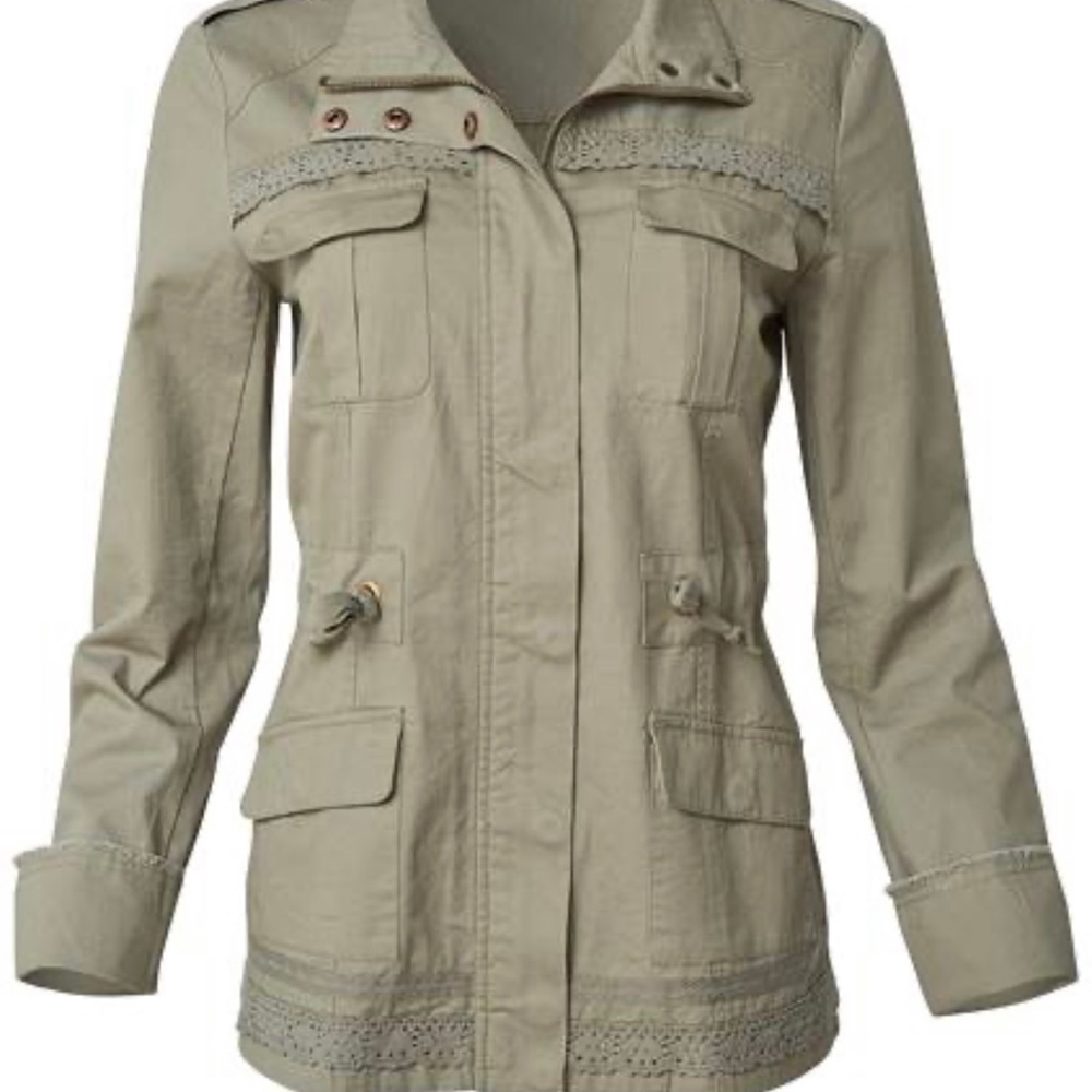 Brand new Venus lace trim utility jacket medium